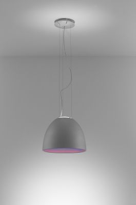 Nur Mini lumière pendentif gris aluminium Artemide